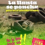 Lanza Beto Granados campaña para evitar tirar llantas en la vía pública